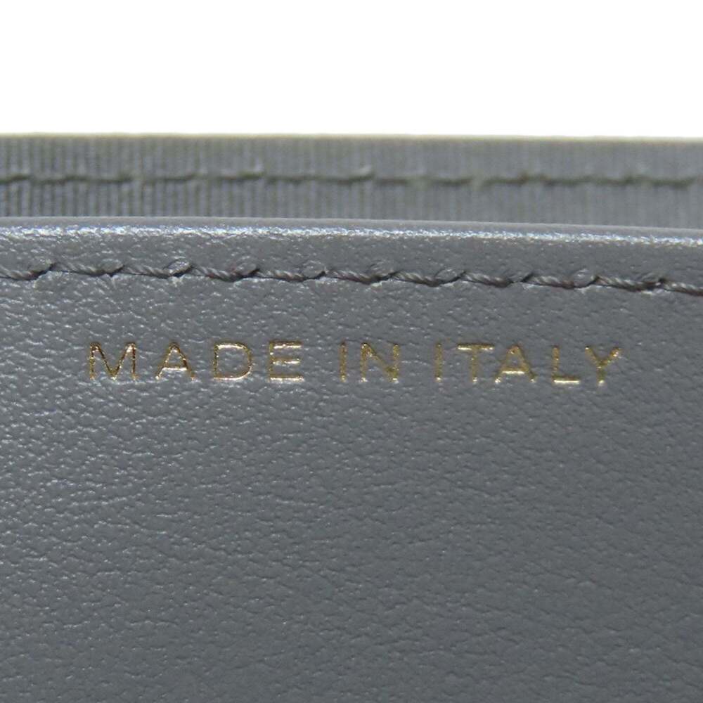 CHANEL Authentic Gray Lambskin Leather Logo Wallet - Picture 7 of 11